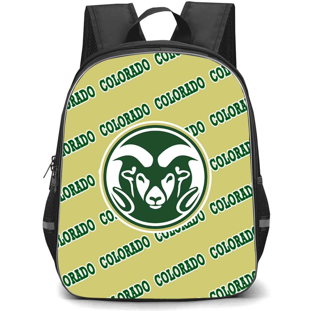 Colorado State Rams Backpack StudentPack - Colorado State Rams College Football Medley Monogram Wordmark