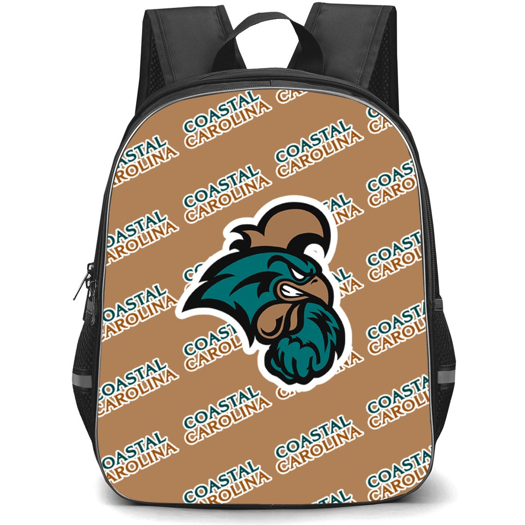 Coastal Carolina Chanticleers Backpack StudentPack - Coastal Carolina Chanticleers College Football Medley Monogram Wordmark