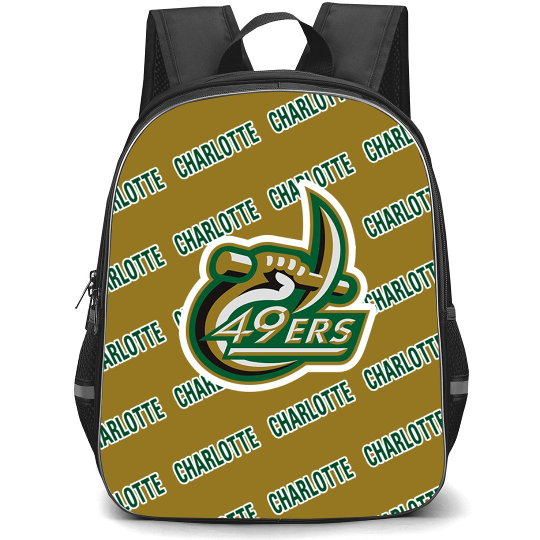 Charlotte 49ers Backpack StudentPack - Charlotte 49ers College Football Medley Monogram Wordmark