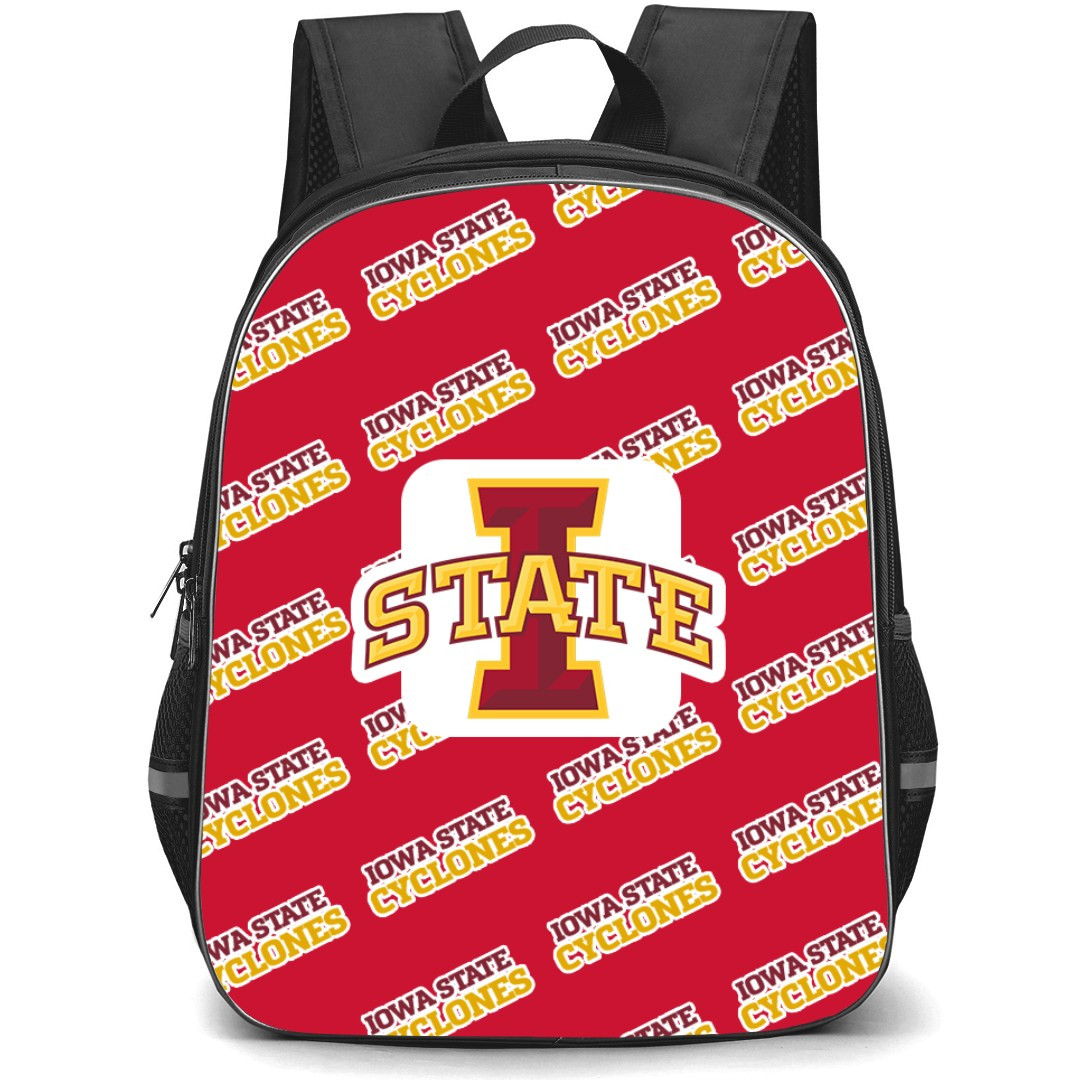 Iowa State Cyclones Backpack StudentPack - Iowa State Cyclones College Football Medley Monogram Wordmark