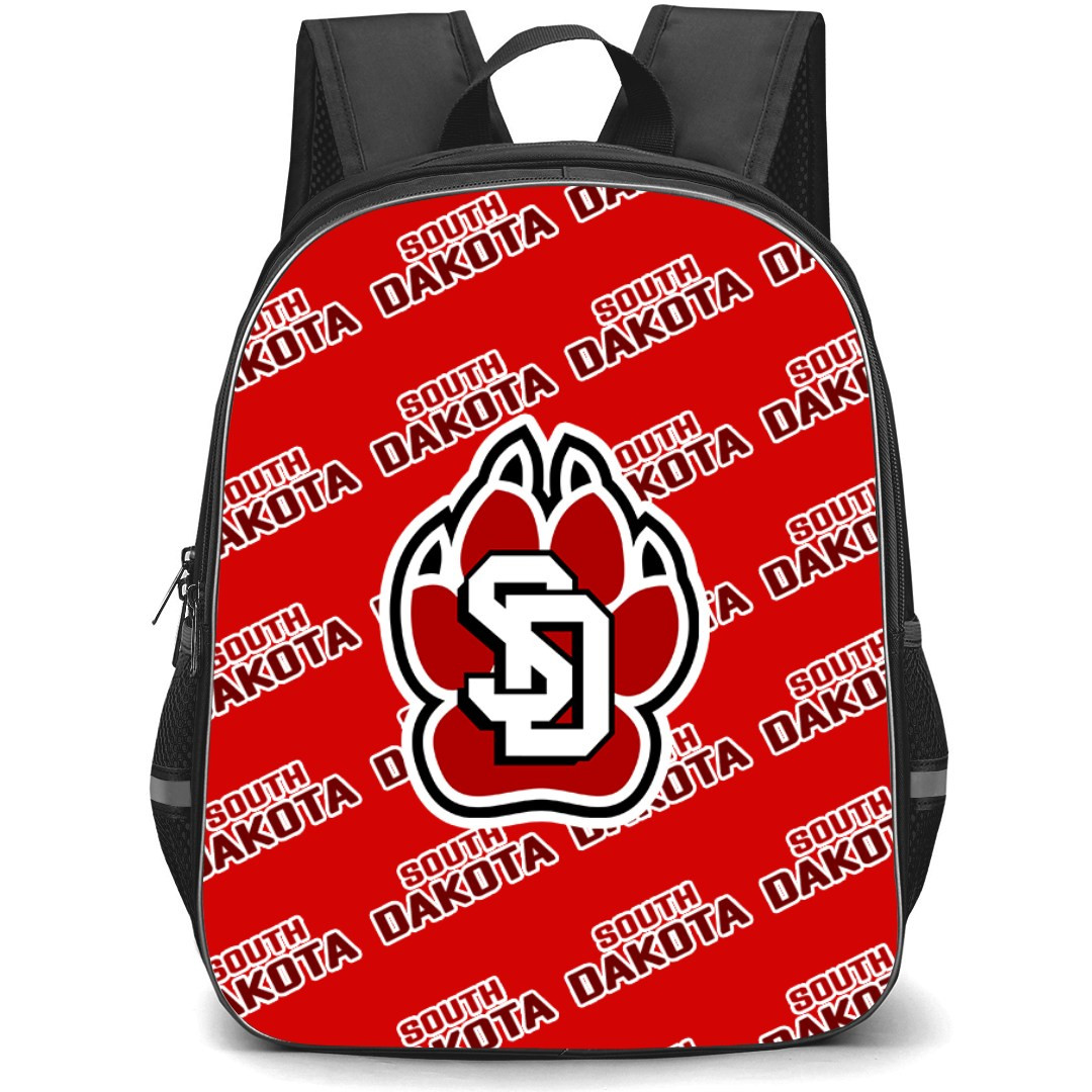 South Dakota Coyotes Backpack StudentPack - University of South Dakota Coyotes College Football Medley Monogram Wordmark