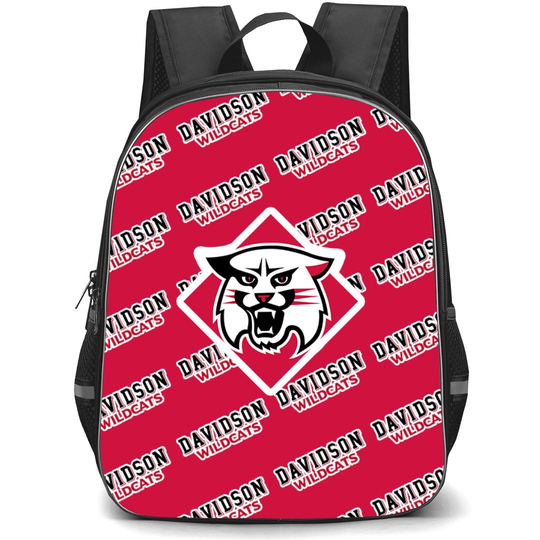 Davidson Wildcats Backpack StudentPack - Davidson College Wildcats College Football Medley Monogram Wordmark