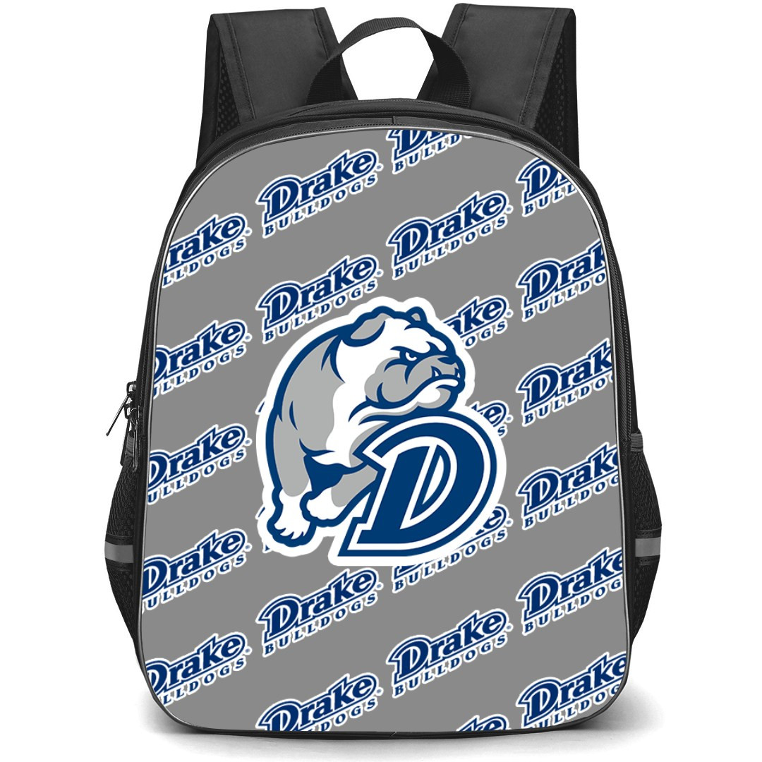 Drake Bulldogs Backpack StudentPack - Drake University Bulldogs College Football Medley Monogram Wordmark