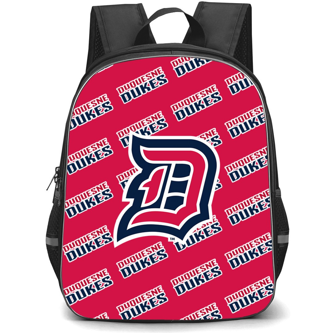 Duquesne Dukes Backpack StudentPack - Duquesne University Dukes College Football Medley Monogram Wordmark