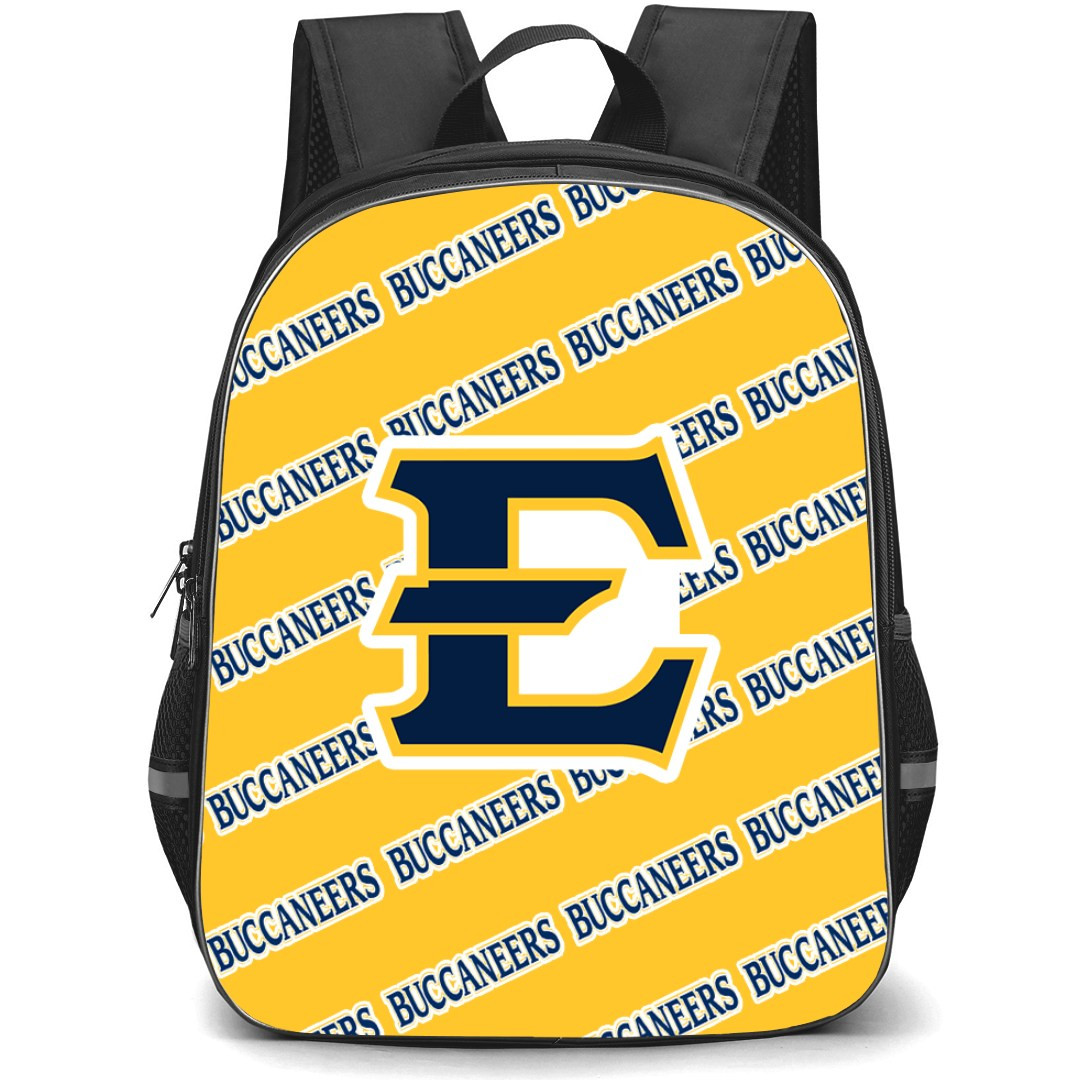 East Tennessee State Buccaneers Backpack StudentPack - East Tennessee State University Buccaneers College Football Medley Monogram Wordmark