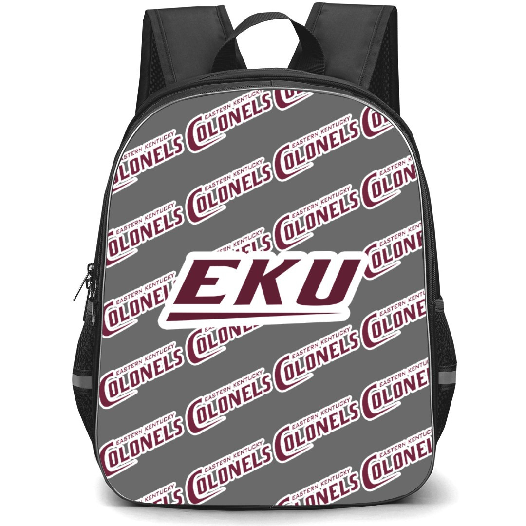Eastern Kentucky Colonels Backpack StudentPack - Eastern Kentucky University Colonels College Football Medley Monogram Wordmark