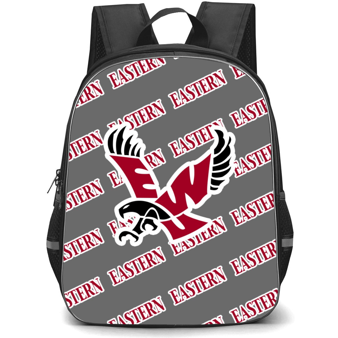 Eastern Washington Eagles Backpack StudentPack - Eastern Washington University Eagles College Football Medley Monogram Wordmark