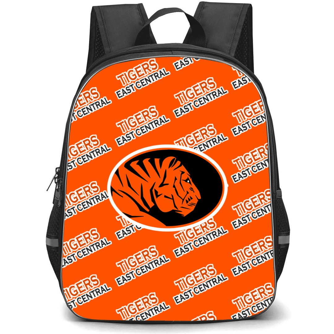 East Central University Tigers Backpack StudentPack - East Central University Tigers College Football Medley Monogram Wordmark