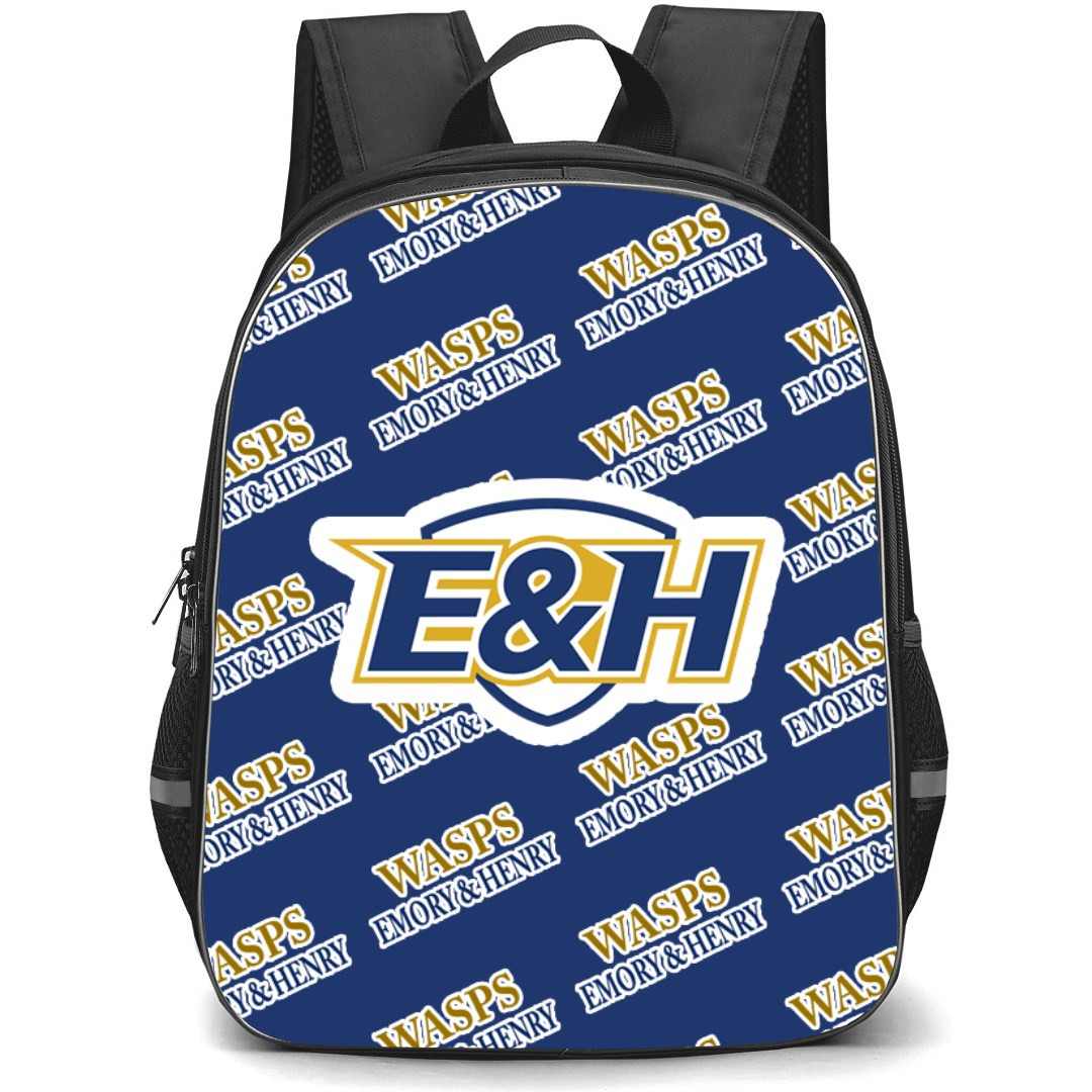 Emory and Henry College Wasps Backpack StudentPack - Emory and Henry College Wasps College Football Medley Monogram Wordmark