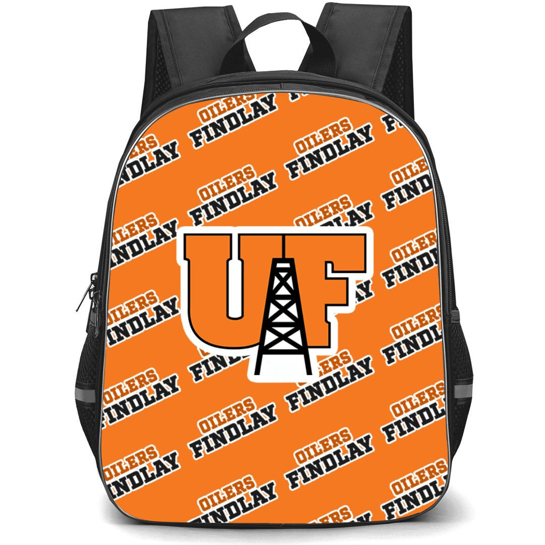 University of Findlay Oilers Backpack StudentPack - University of Findlay Oilers College Football Medley Monogram Wordmark