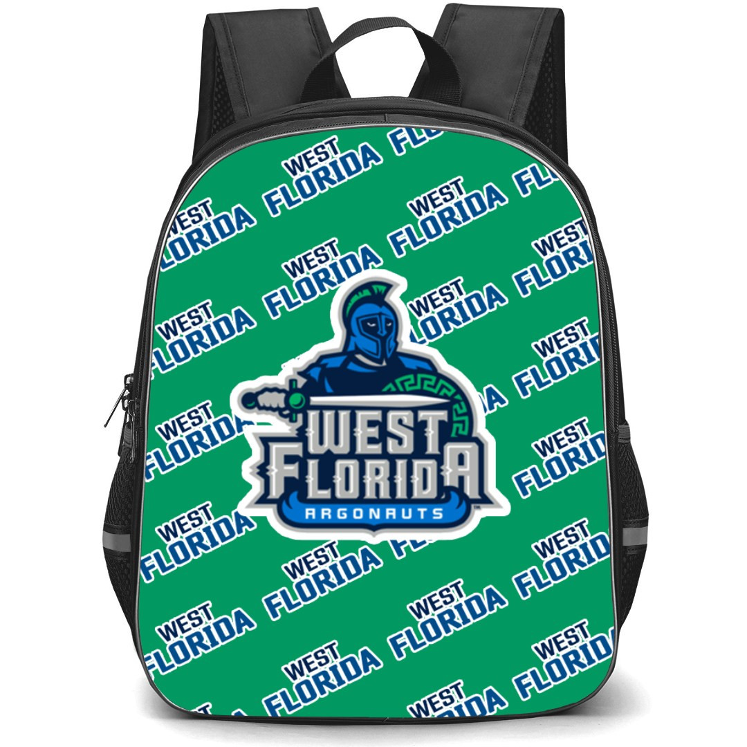 University of West Florida Argonauts Backpack StudentPack - University of West Florida Argonauts College Football Medley Monogram Wordmark