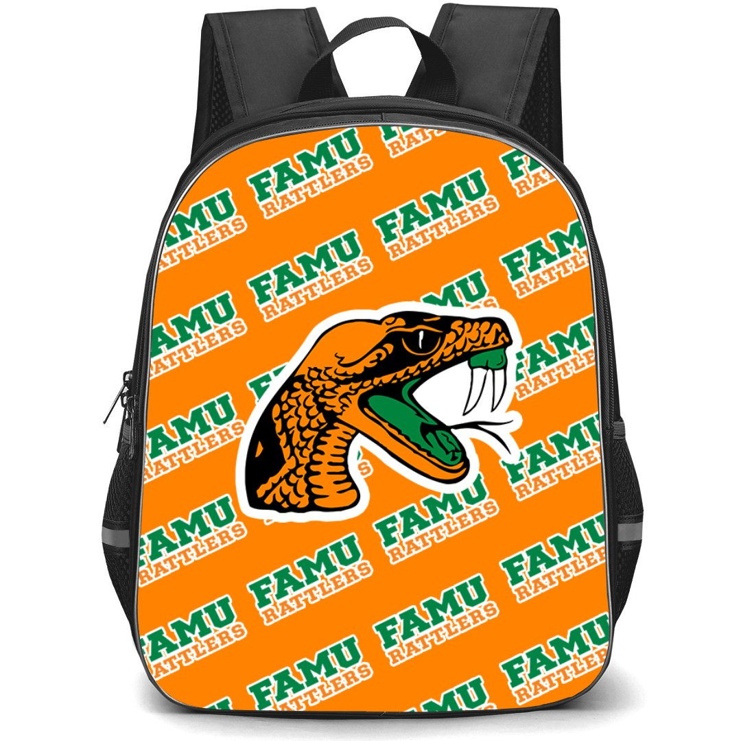 Florida A&M Rattlers Backpack StudentPack - Florida A&M University Rattlers College Football Medley Monogram Wordmark