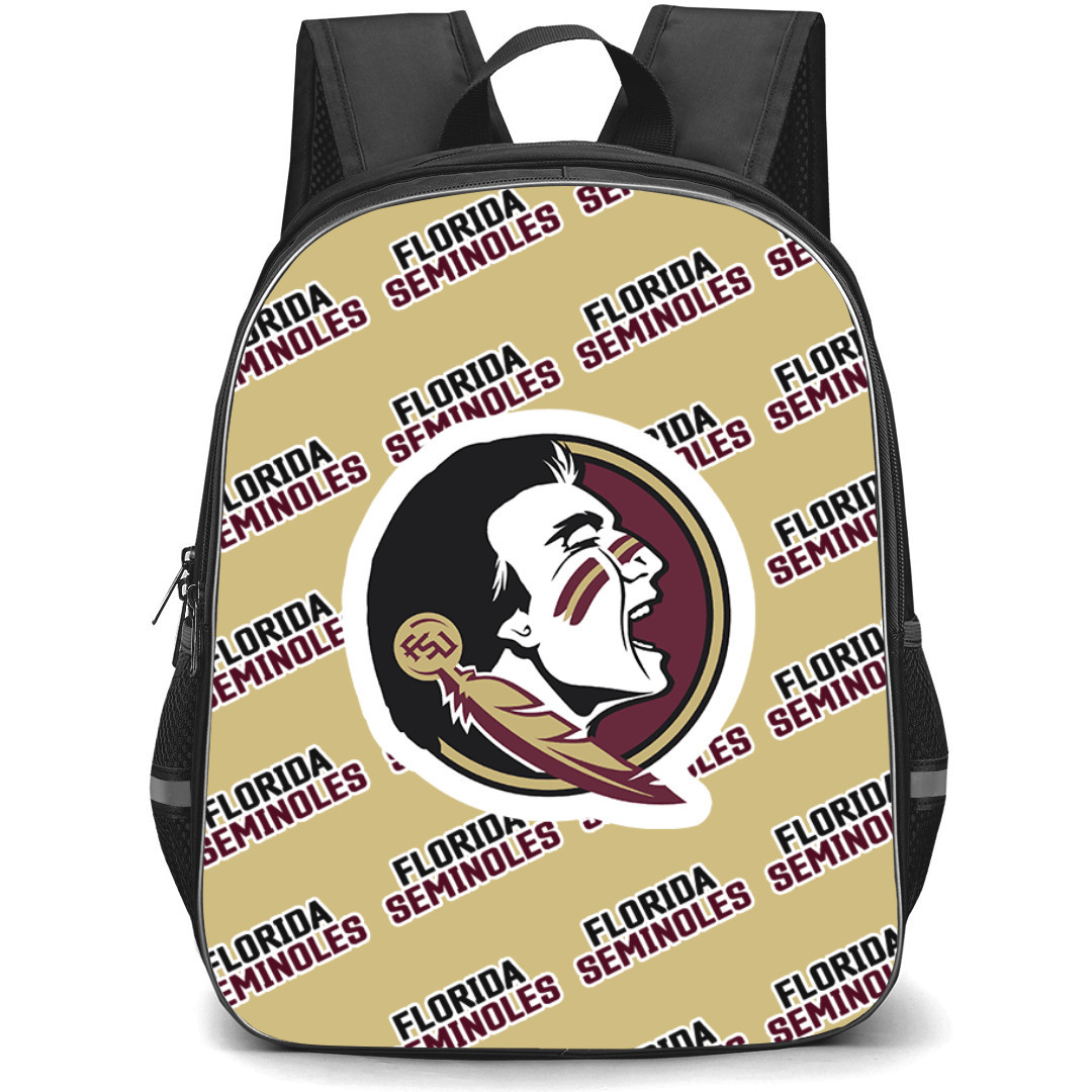 Florida State Seminoles Backpack StudentPack - Florida State Seminoles College Football Medley Monogram Wordmark