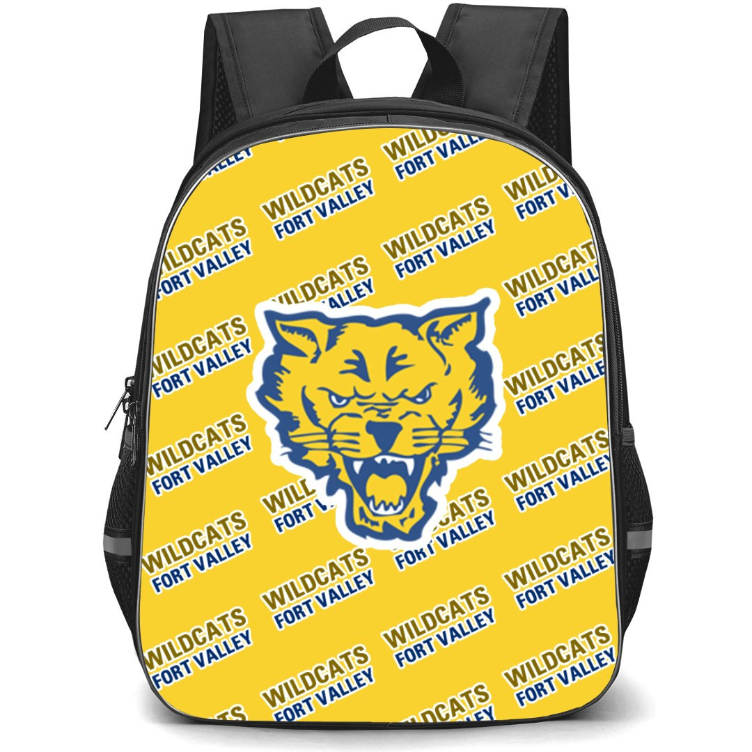 Fort Valley State University Wildcats Backpack StudentPack - Fort Valley State University Wildcats College Football Medley Monogram Wordmark