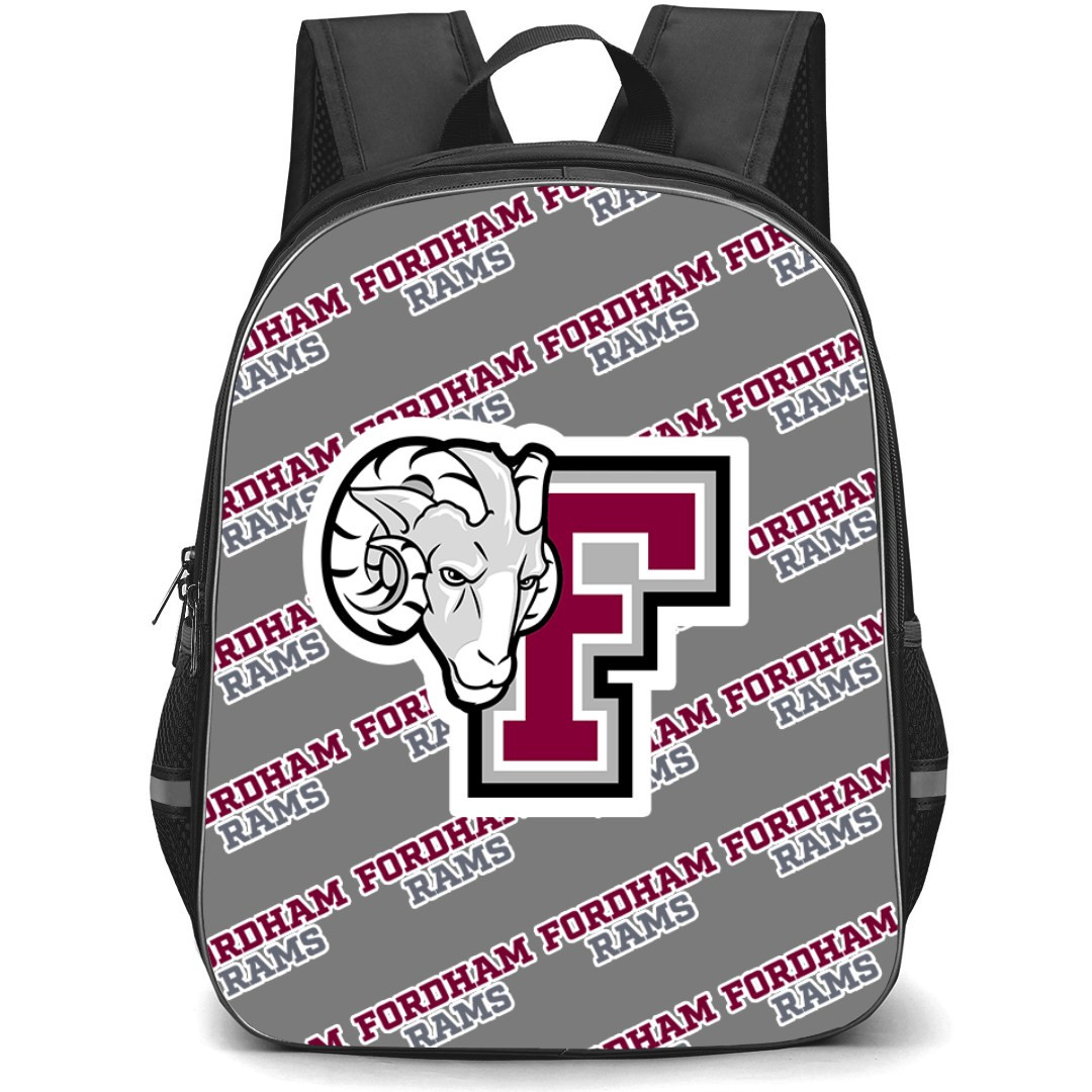 Fordham Rams Backpack StudentPack - Fordham University Rams College Football Medley Monogram Wordmark