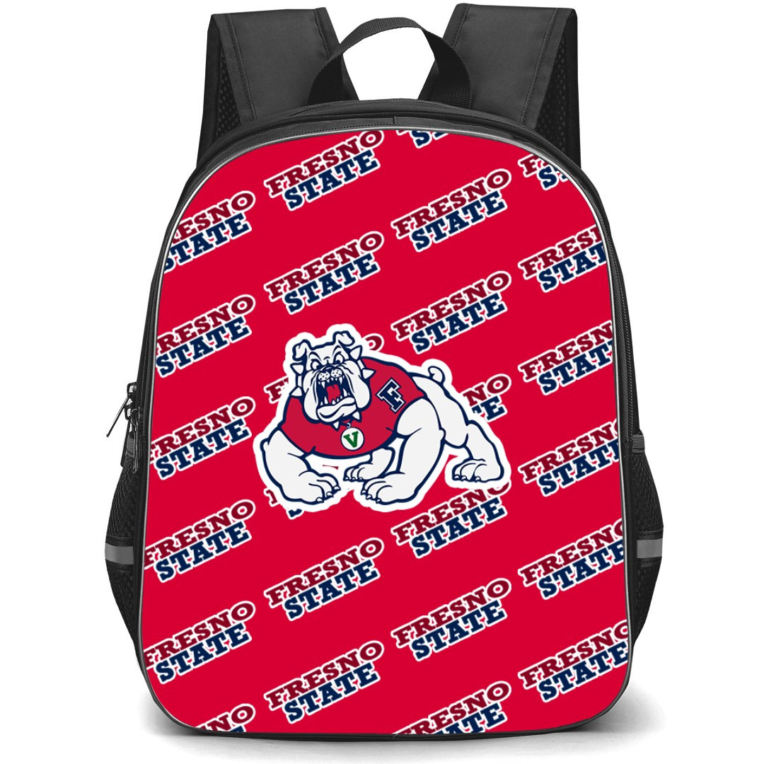 Fresno State Bulldogs Backpack StudentPack - Fresno State Bulldogs College Football Medley Monogram Wordmark