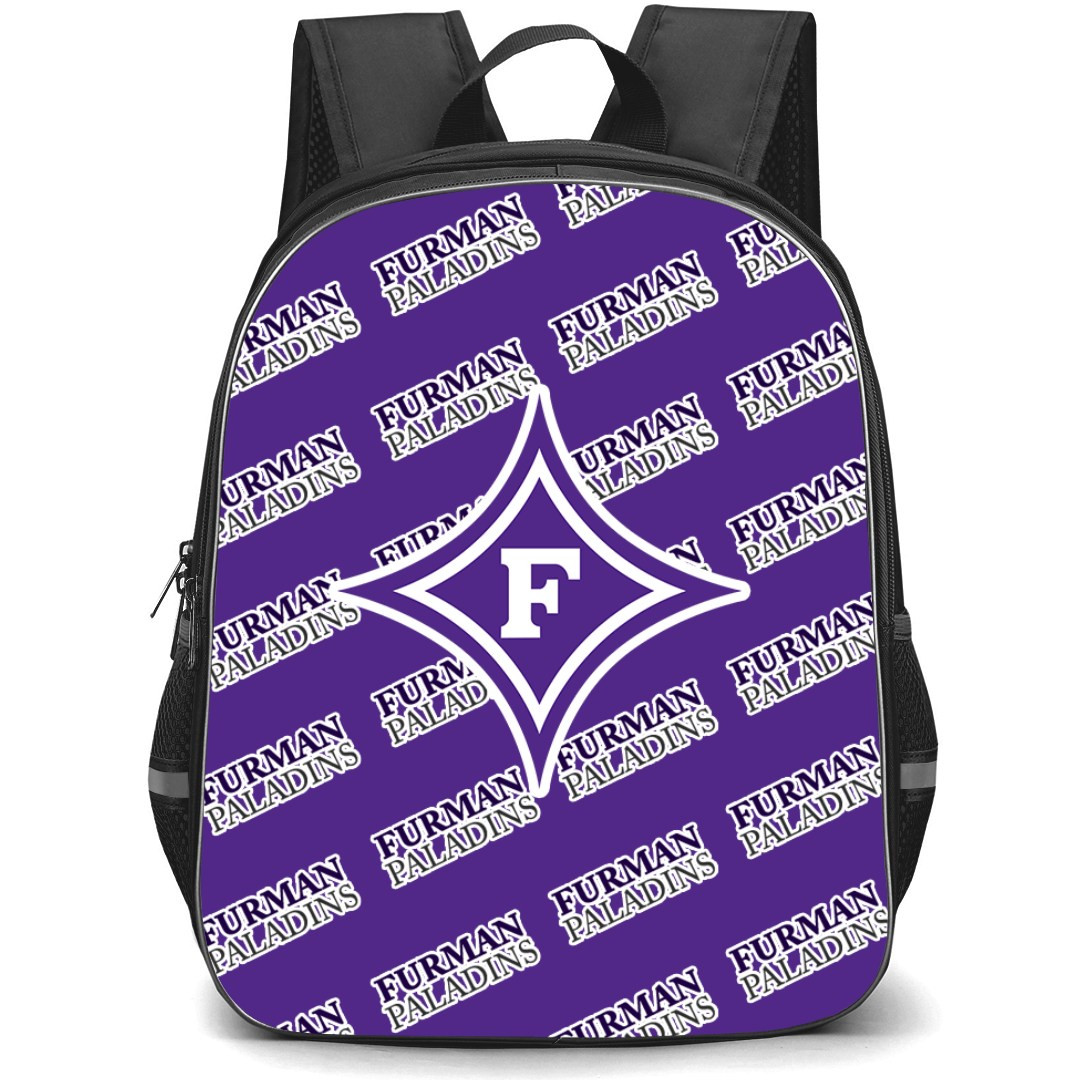 Furman Paladins Backpack StudentPack - Furman University Paladins College Football Medley Monogram Wordmark