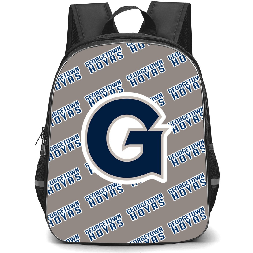Georgetown Hoyas Backpack StudentPack - Georgetown University Hoyas College Football Medley Monogram Wordmark