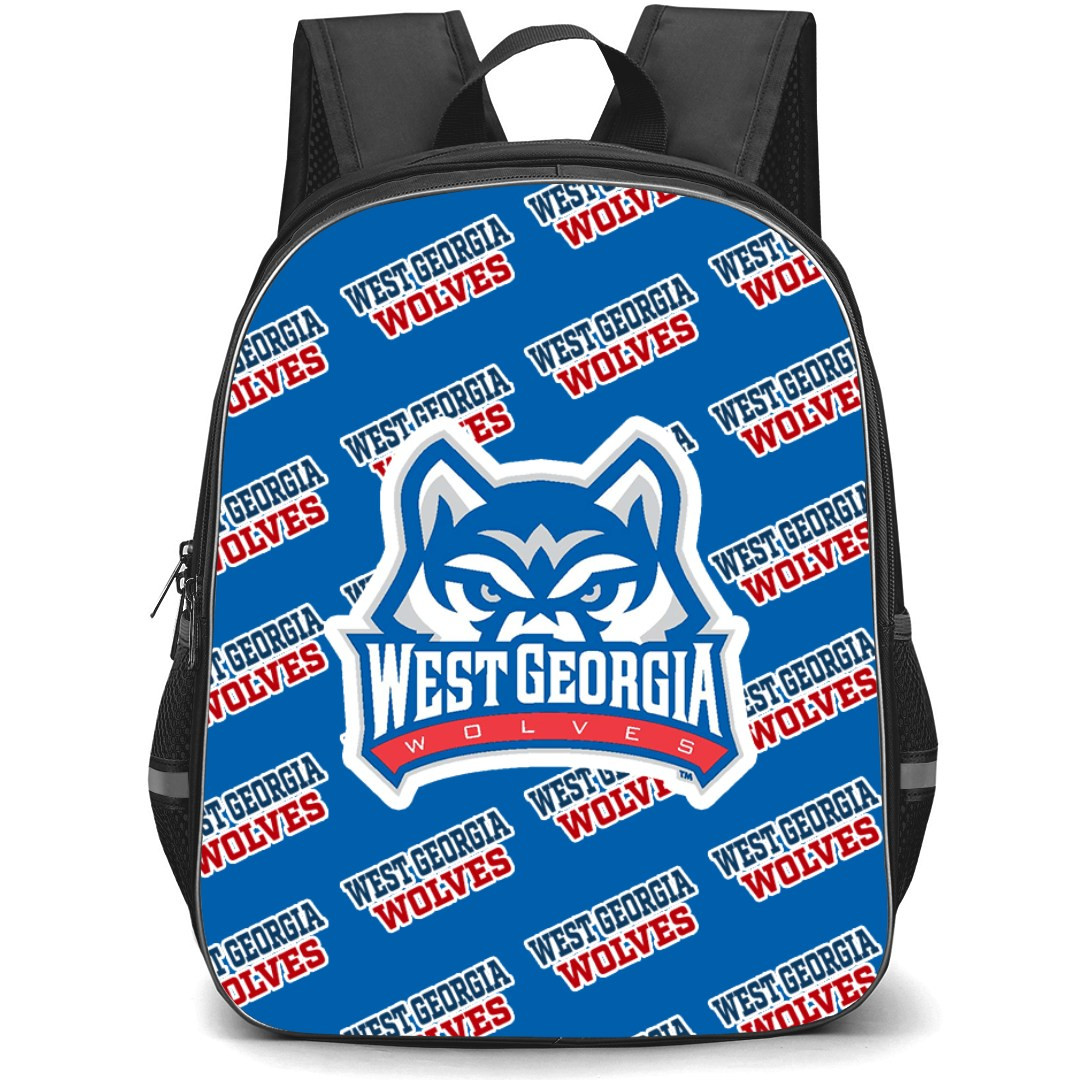 University of West Georgia Wolves Backpack StudentPack - University of West Georgia Wolves College Football Medley Monogram Wordmark