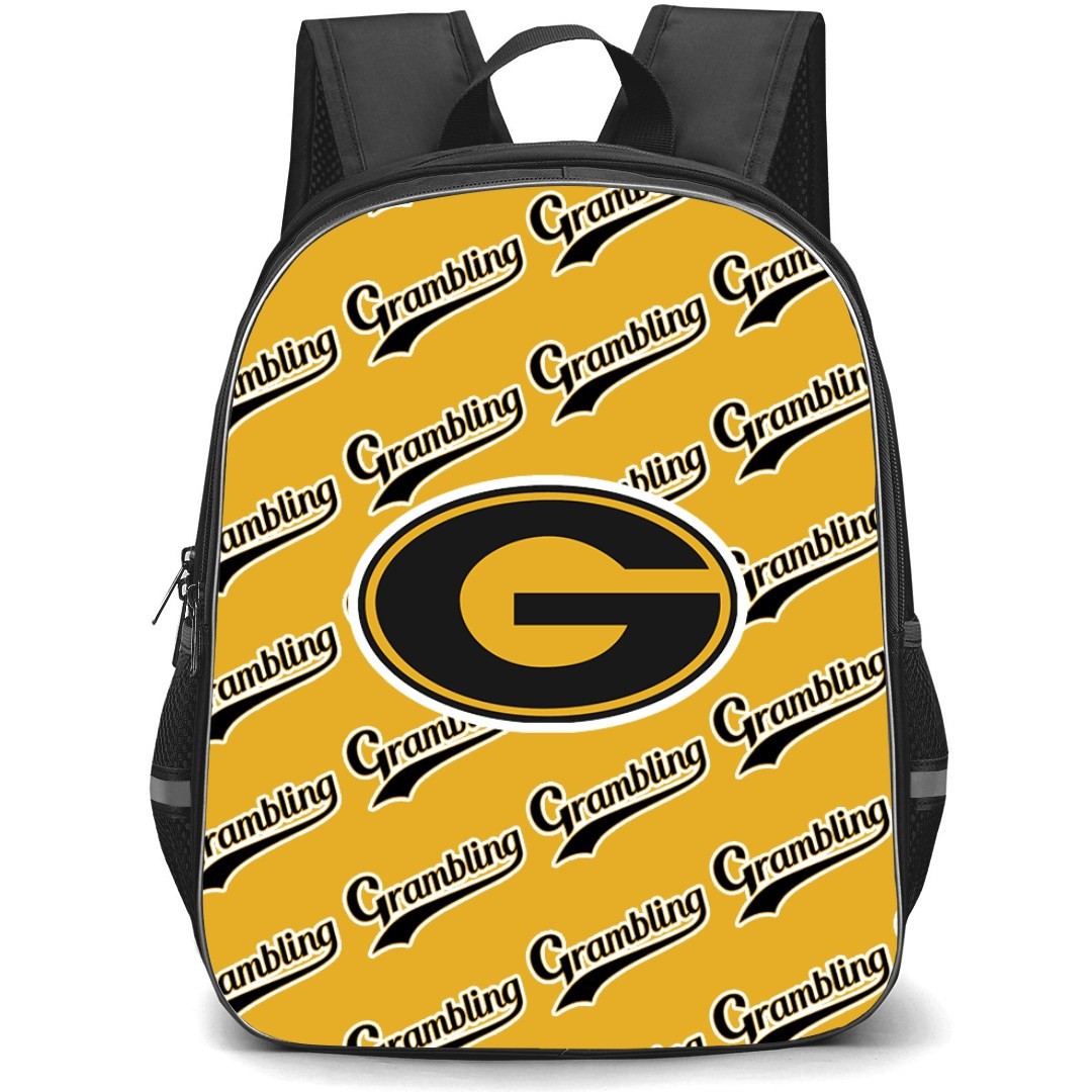 Grambling State Tigers Backpack StudentPack - Grambling State University Tigers College Football Medley Monogram Wordmark