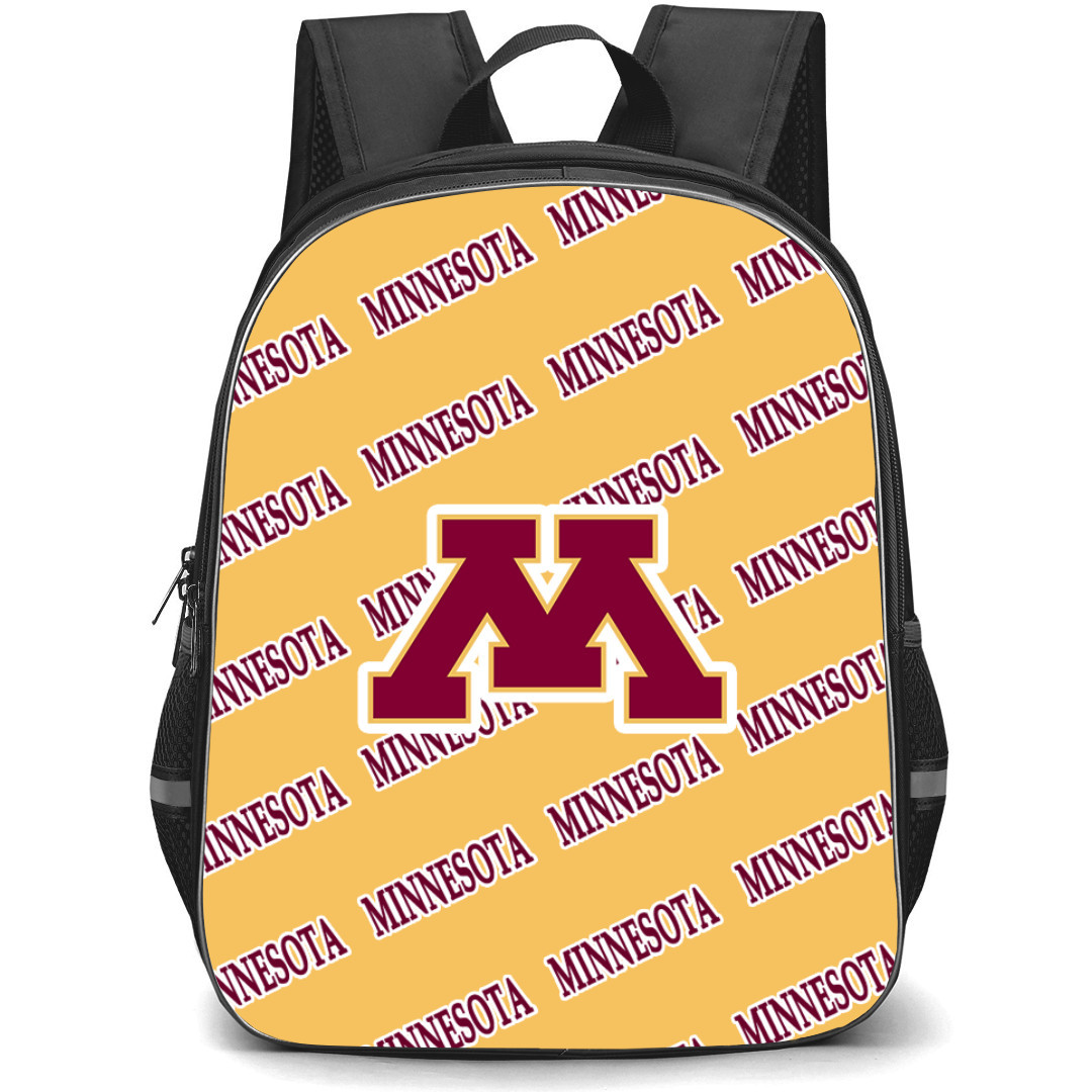 Minnesota Golden Gophers Backpack StudentPack - Minnesota Golden Gophers College Football Medley Monogram Wordmark