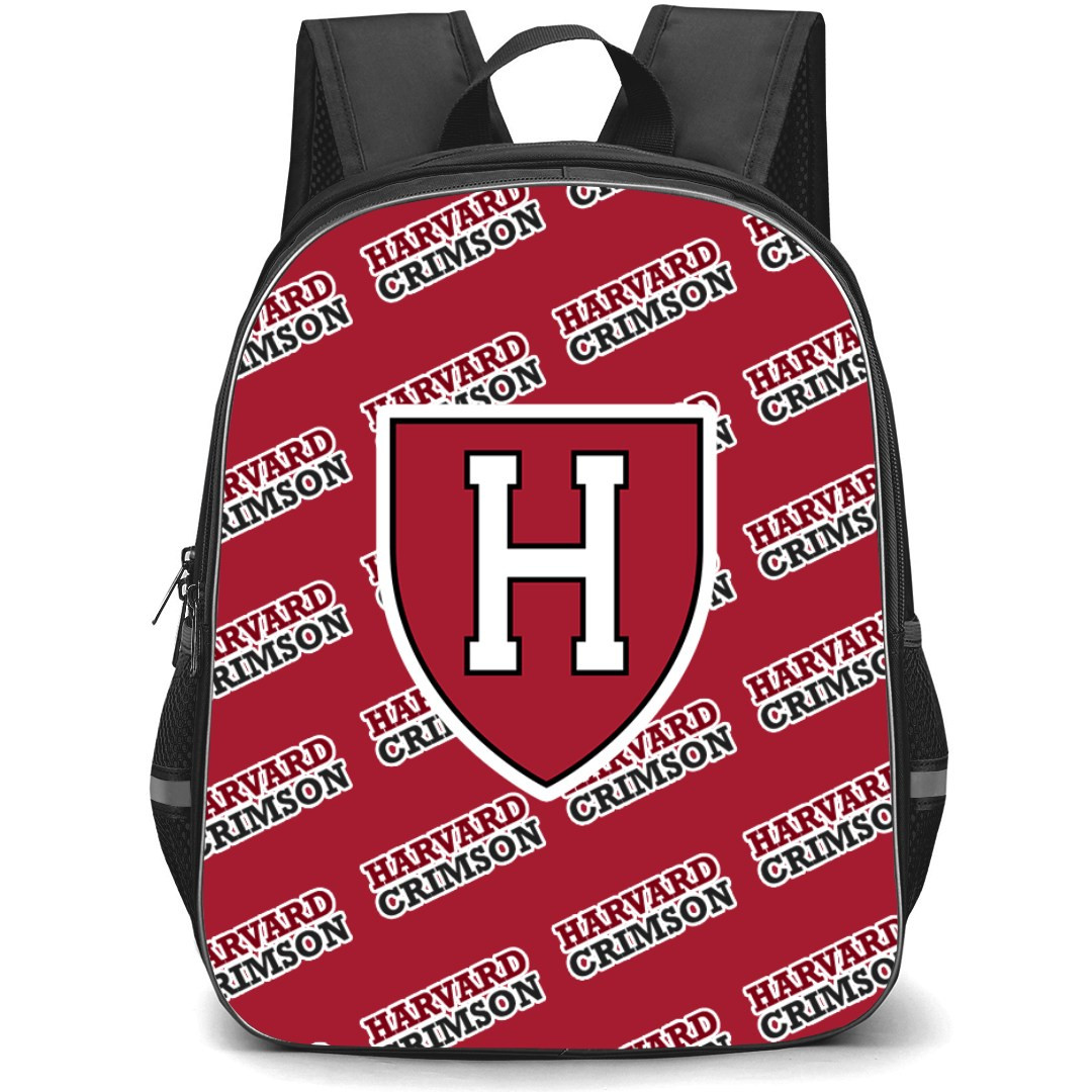 Harvard Crimson Backpack StudentPack - Harvard University Crimson College Football Medley Monogram Wordmark