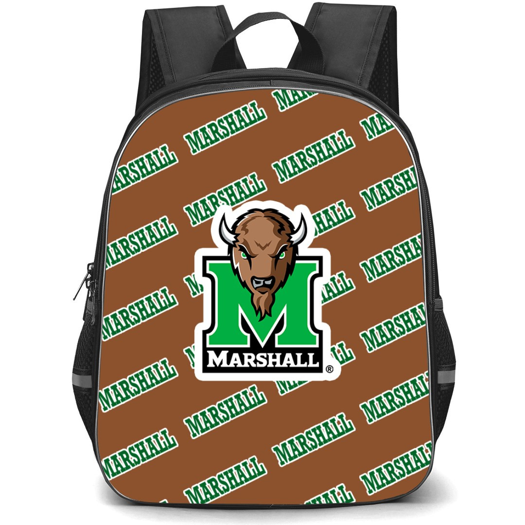 Marshall Thundering Herd Backpack StudentPack - Marshall Thundering Herd College Football Medley Monogram Wordmark