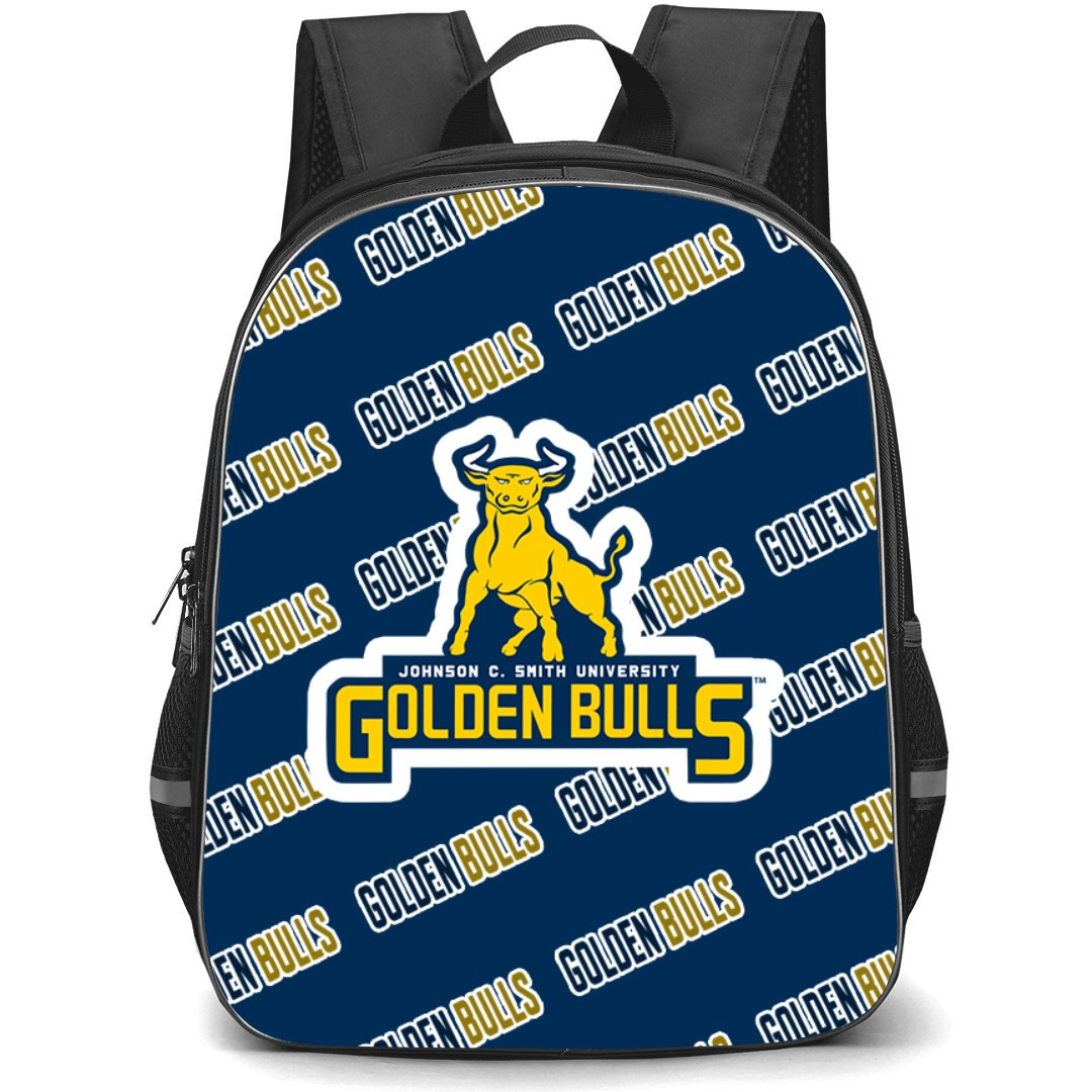 Johnson C. Smith University Golden Bulls Backpack StudentPack - Johnson C. Smith University Golden Bulls College Football Medley Monogram Wordmark
