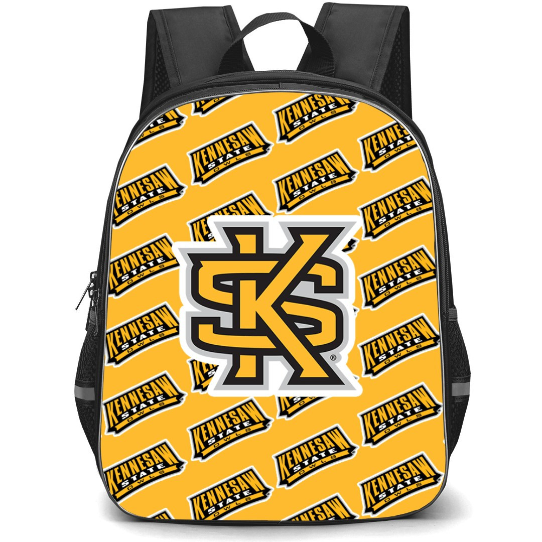 Kennesaw State Owls Backpack StudentPack - Kennesaw State University Owls College Football Medley Monogram Wordmark