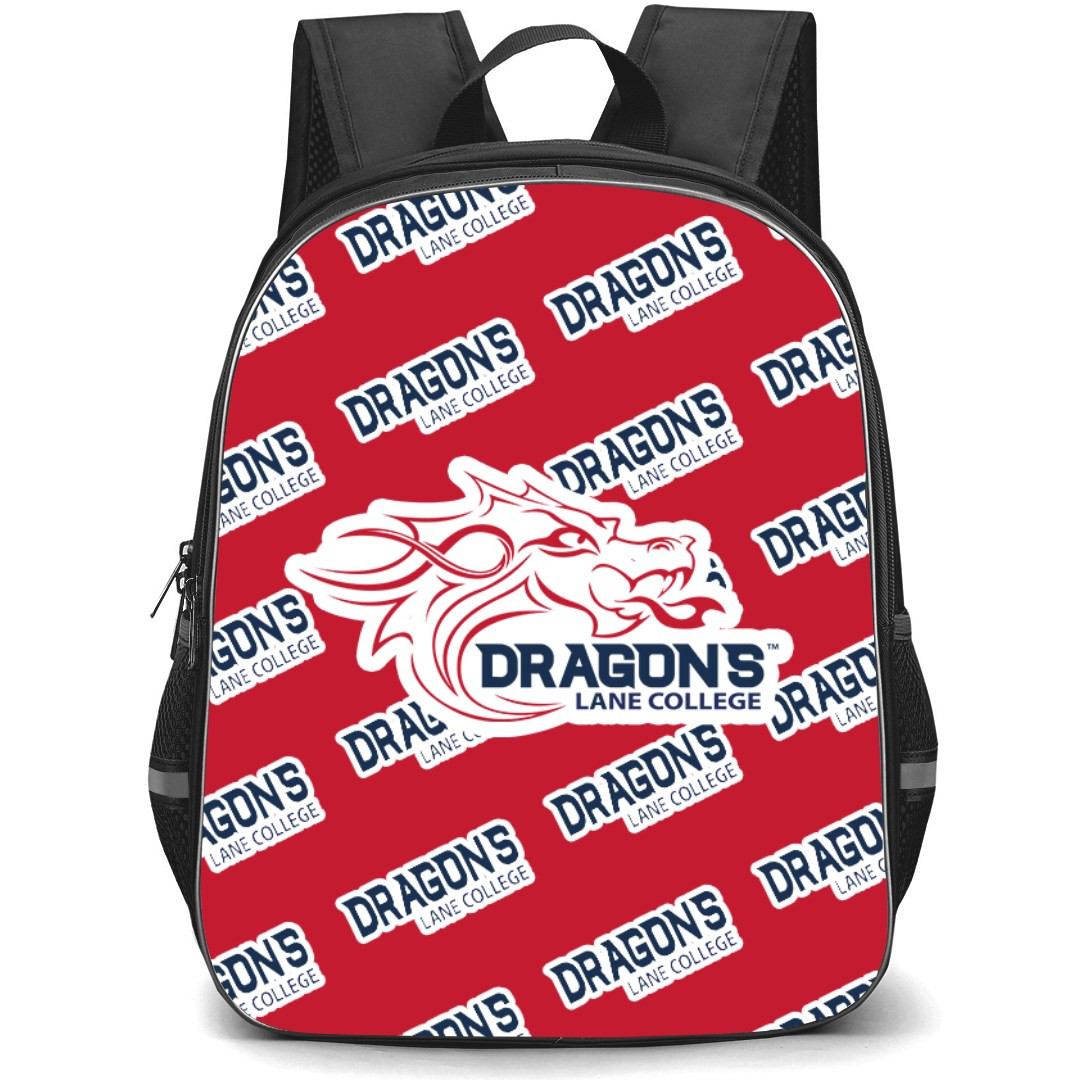 Lane College Dragons Backpack StudentPack - Lane College Dragons College Football Medley Monogram Wordmark