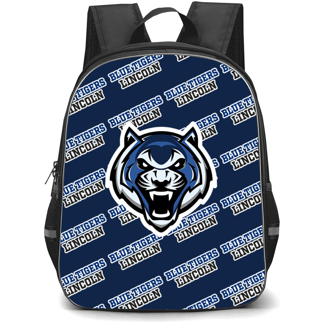 Lincoln University (MO) Blue Tigers Backpack StudentPack - Lincoln University (MO) Blue Tigers College Football Medley Monogram Wordmark