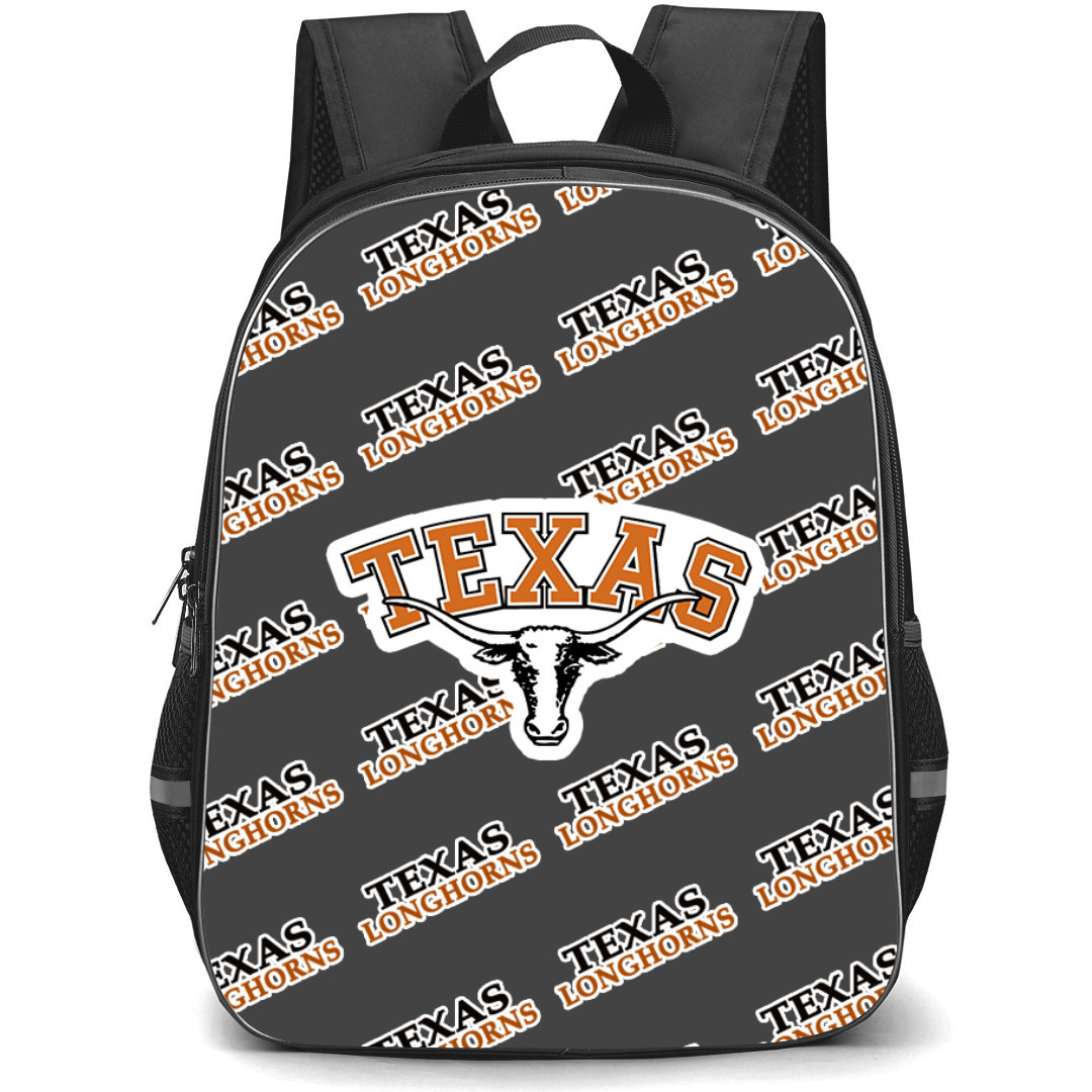 Texas Longhorns Backpack StudentPack - Texas Longhorns College Football Medley Monogram Wordmark