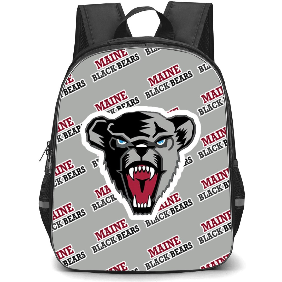 Maine Black Bears Backpack StudentPack - University of Maine Black Bears College Football Medley Monogram Wordmark