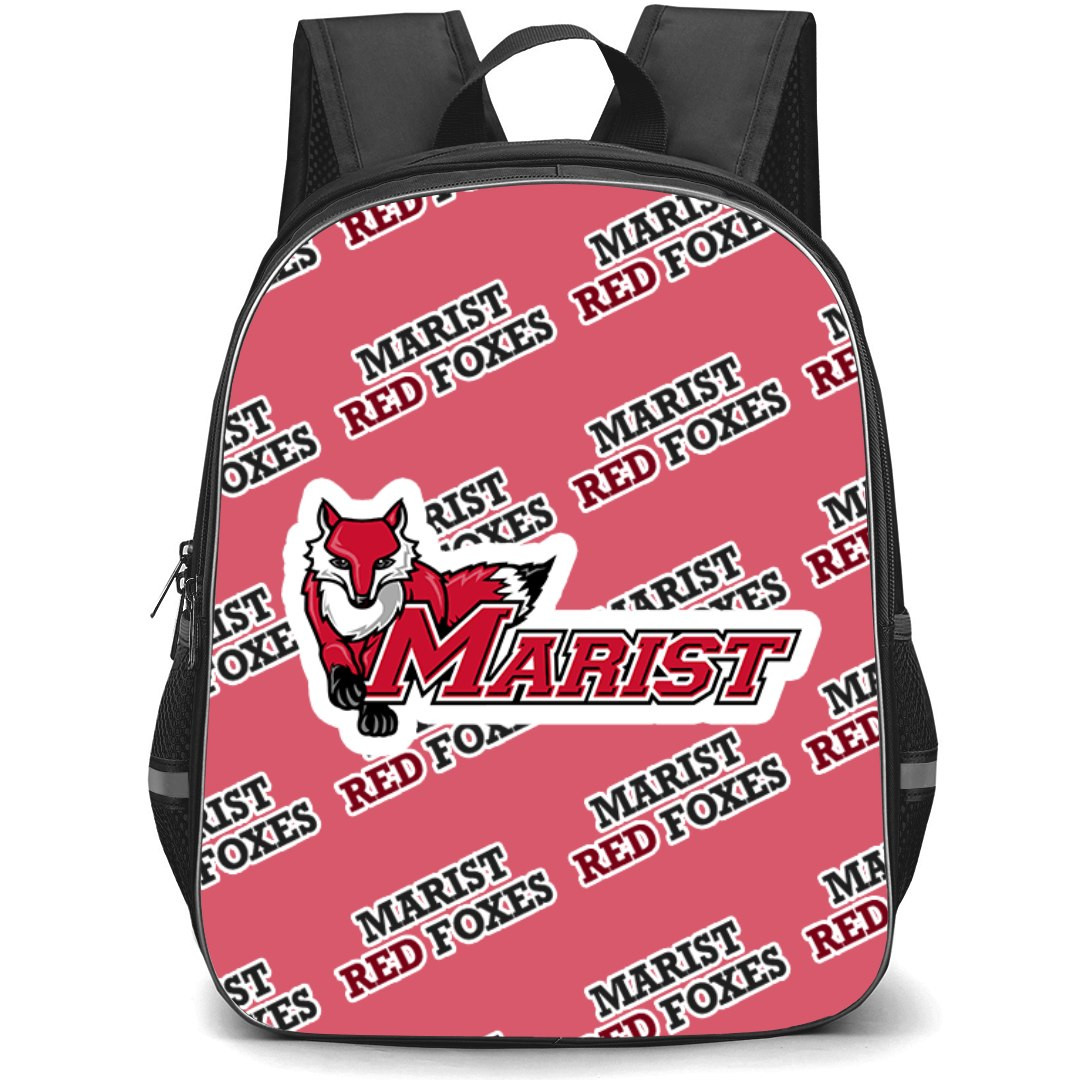 Marist Red Foxes Backpack StudentPack - Marist College Red Foxes College Football Medley Monogram Wordmark
