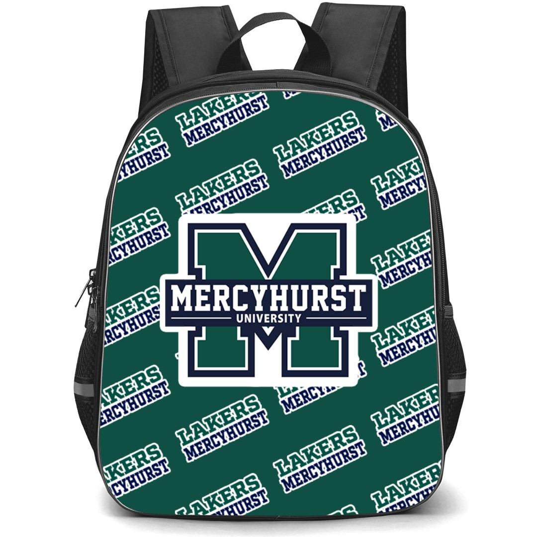 Mercyhurst University Lakers Backpack StudentPack - Mercyhurst University Lakers College Football Medley Monogram Wordmark