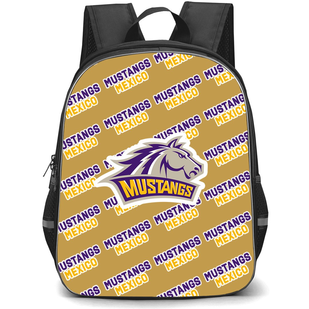 Western New Mexico University Mustangs Backpack StudentPack - Western New Mexico University Mustangs College Football Medley Monogram Wordmark