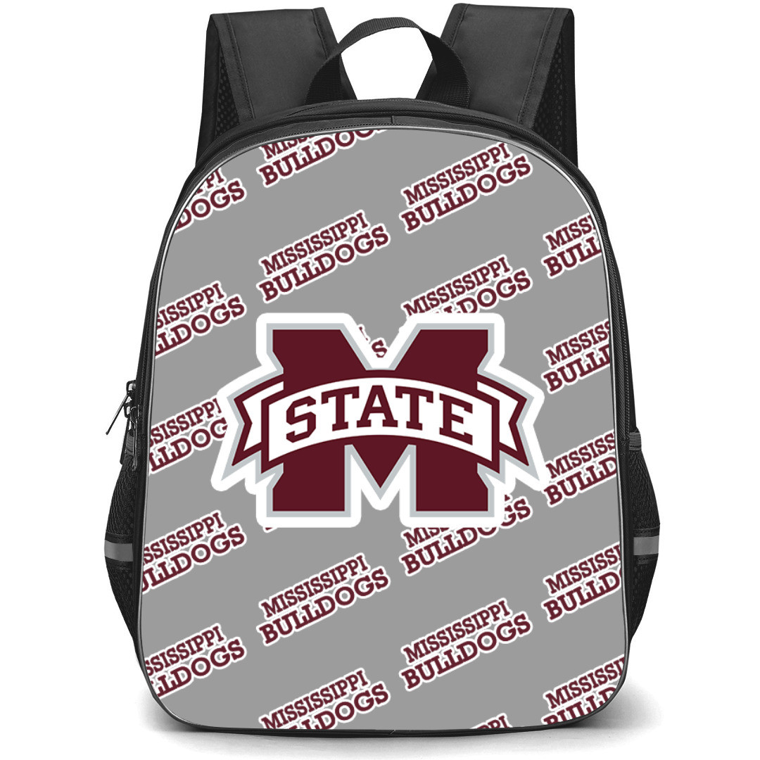 Mississippi State Bulldogs Backpack StudentPack - Mississippi State Bulldogs College Football Medley Monogram Wordmark