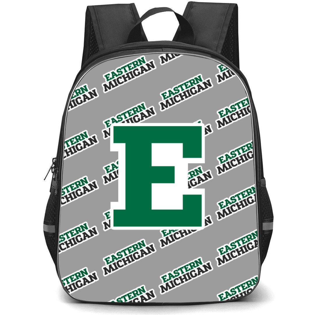 Eastern Michigan Eagles Backpack StudentPack - Eastern Michigan Eagles College Football Medley Monogram Wordmark