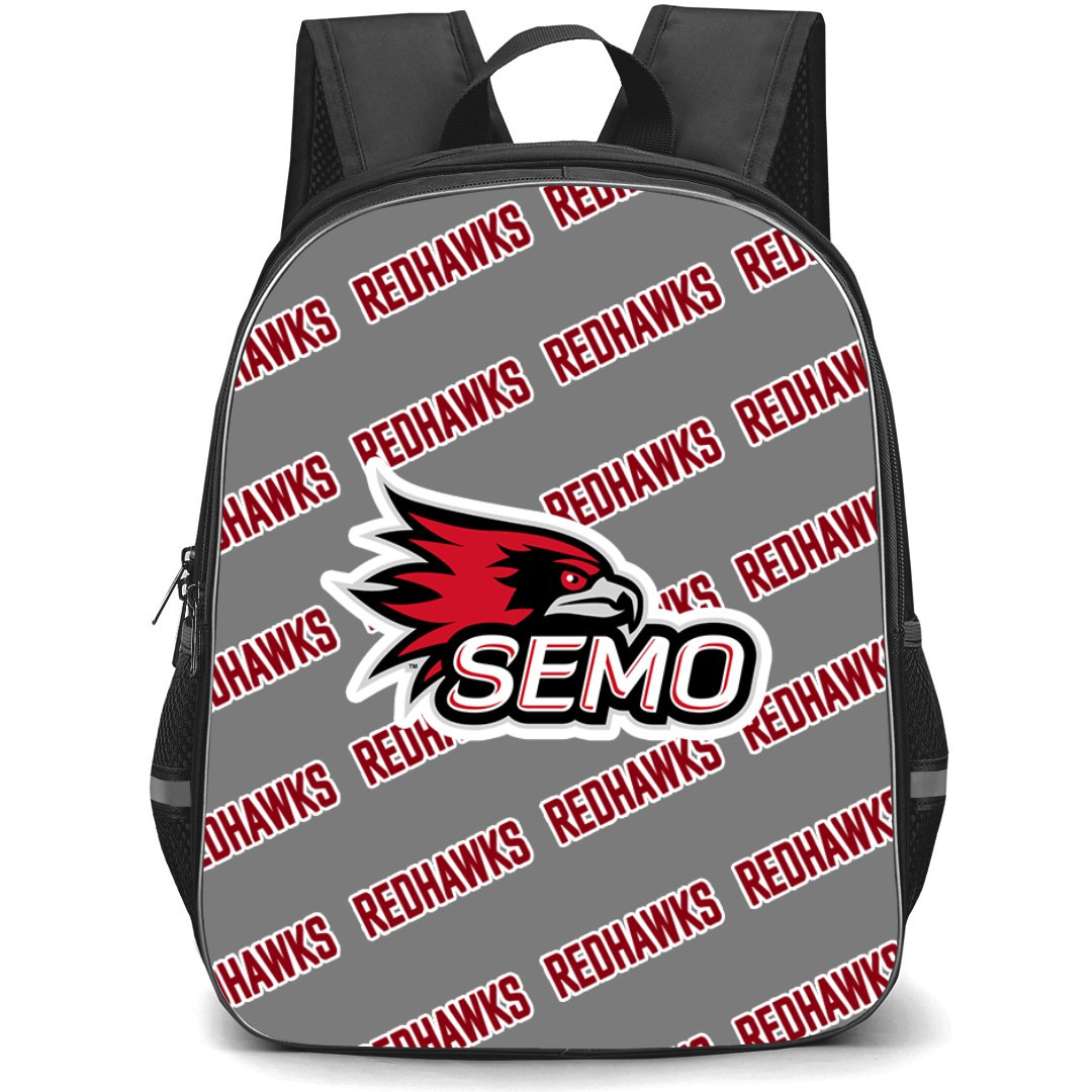 Southeast Missouri State Redhawks Backpack StudentPack - Southeast Missouri State University Redhawks College Football Medley Monogram Wordmark