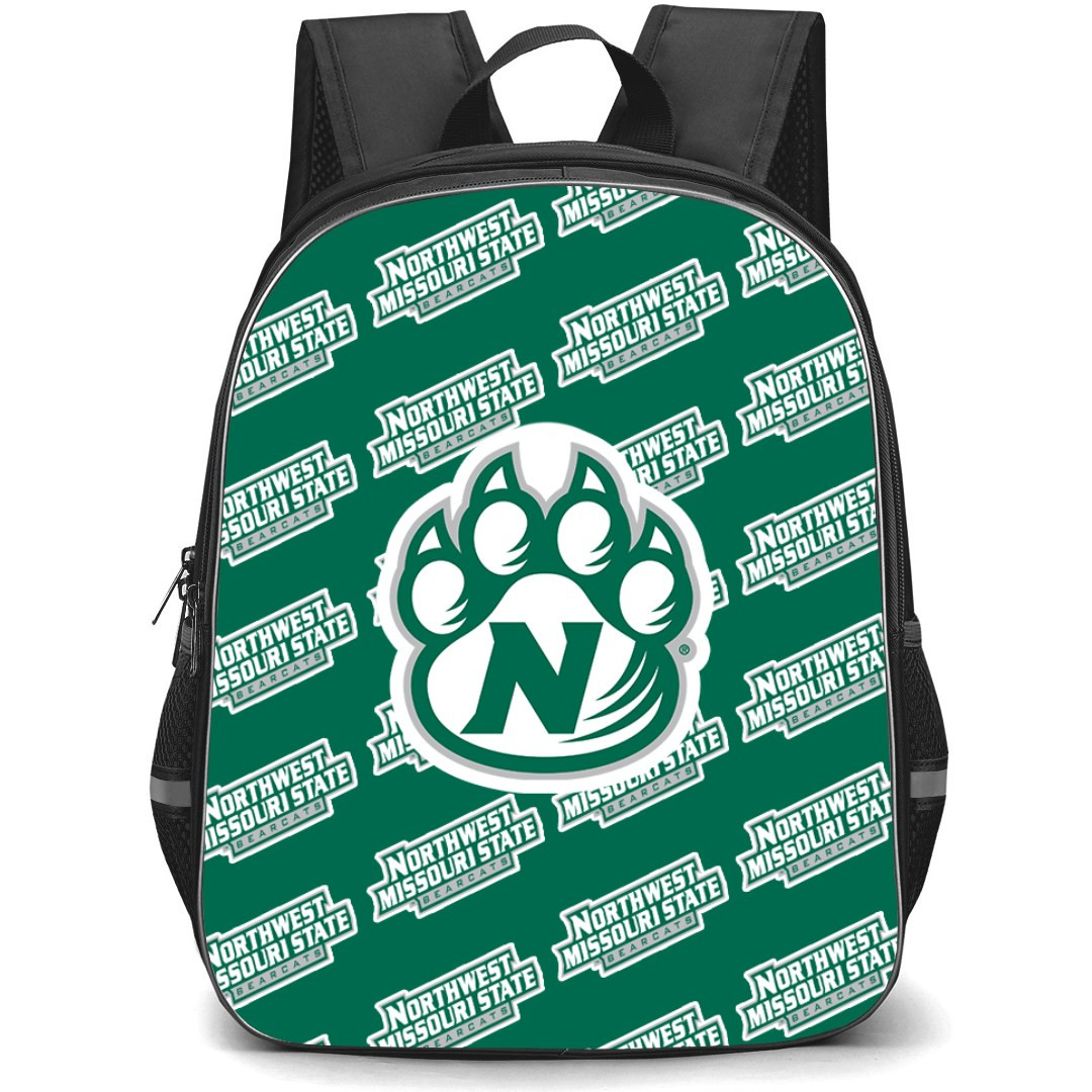 Northwest Missouri State University Bearcats Backpack StudentPack - Northwest Missouri State University Bearcats College Football Medley Monogram Wordmark
