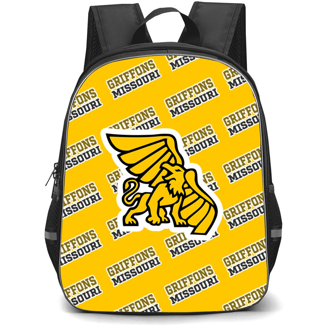 Missouri Western State University Griffons Backpack StudentPack - Missouri Western State University Griffons College Football Medley Monogram Wordmark