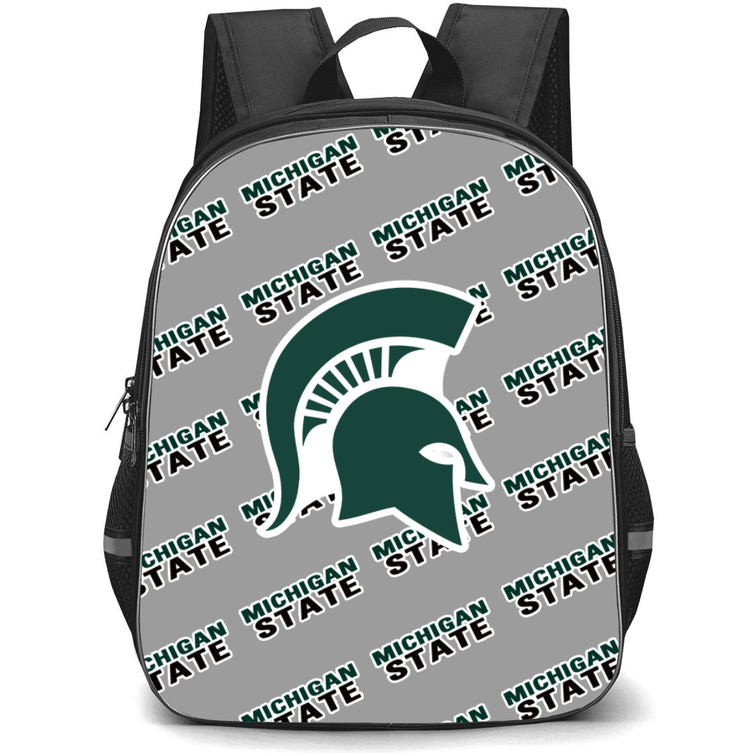 Michigan State Spartans Backpack StudentPack - Michigan State Spartans College Football Medley Monogram Wordmark