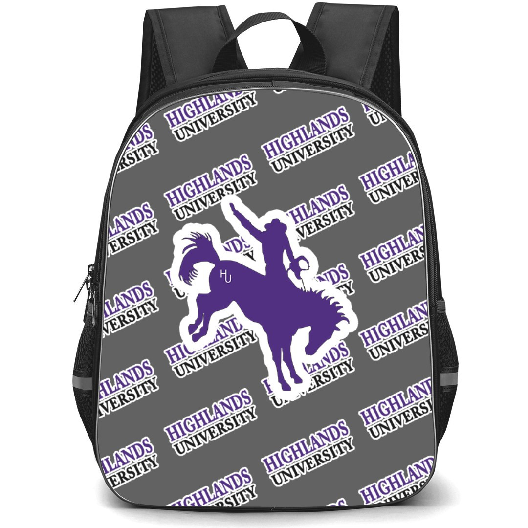 New Mexico Highlands University Cowboys Backpack StudentPack - New Mexico Highlands University Cowboys College Football Medley Monogram Wordmark