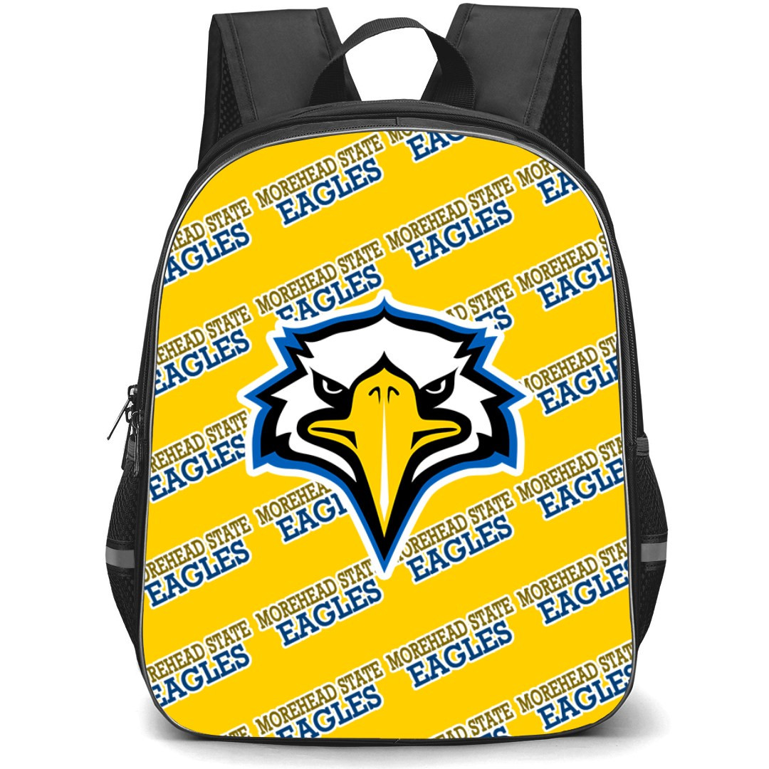 Morehead State Eagles Backpack StudentPack - Morehead State University Eagles College Football Medley Monogram Wordmark