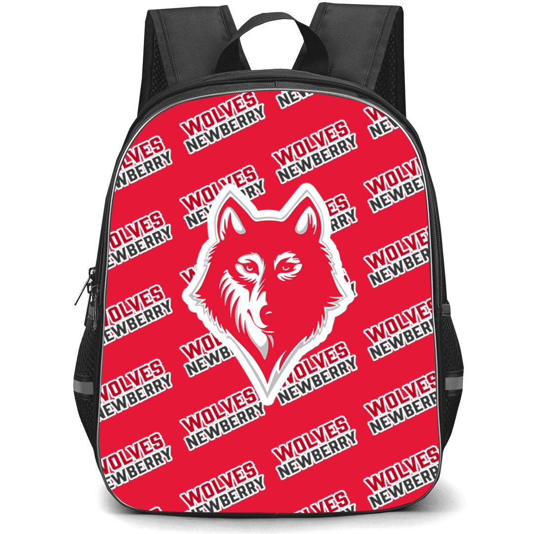 Newberry College Wolves Backpack StudentPack - Newberry College Wolves College Football Medley Monogram Wordmark