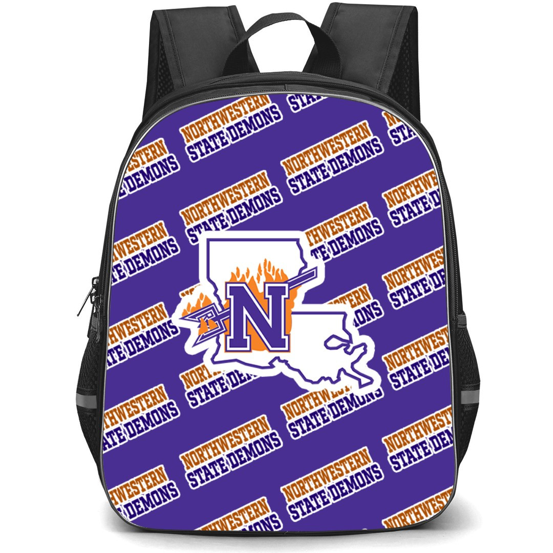Northwestern State Demons Backpack StudentPack - Northwestern State University Demons College Football Medley Monogram Wordmark