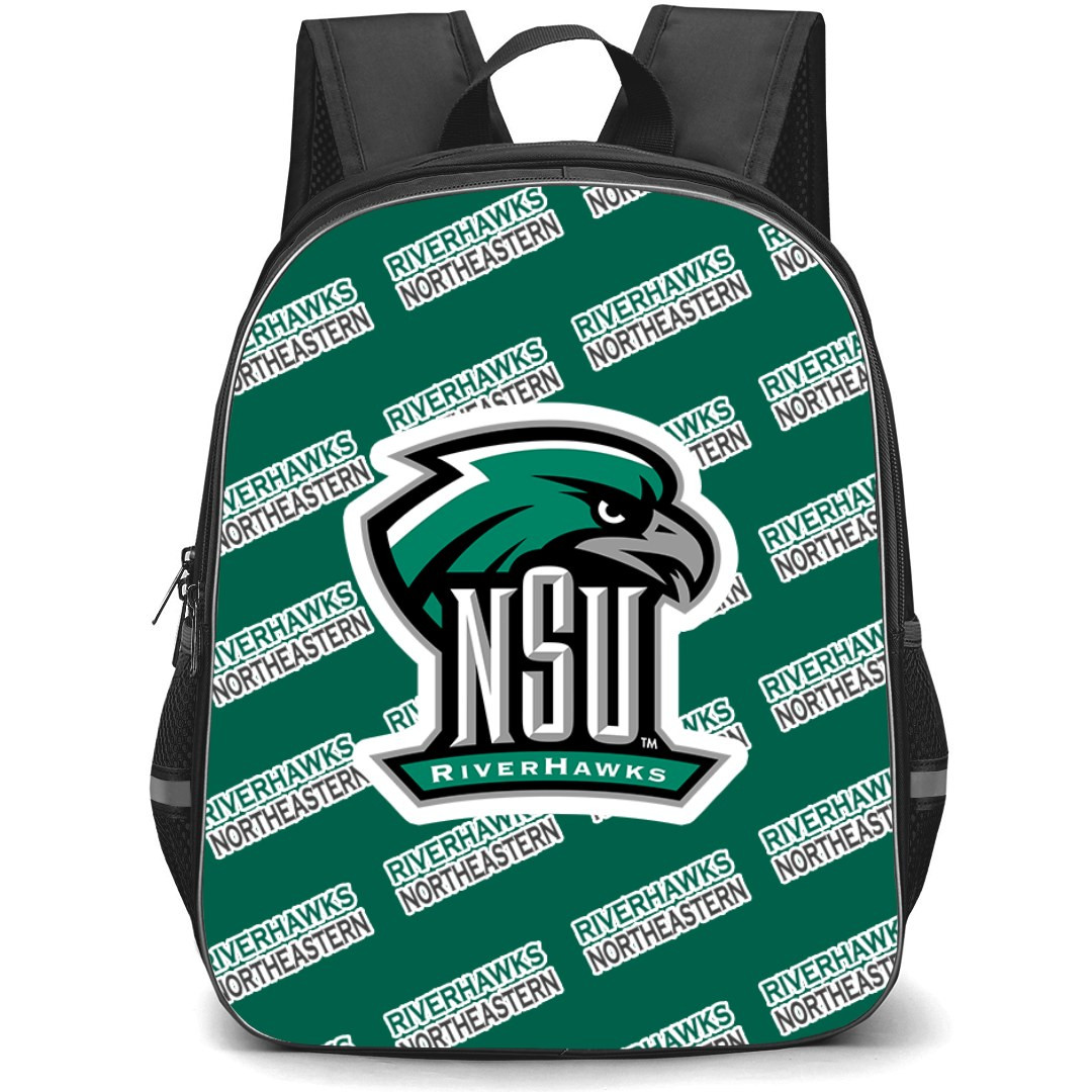 Northeastern State University RiverHawks Backpack StudentPack - Northeastern State University RiverHawks College Football Medley Monogram Wordmark