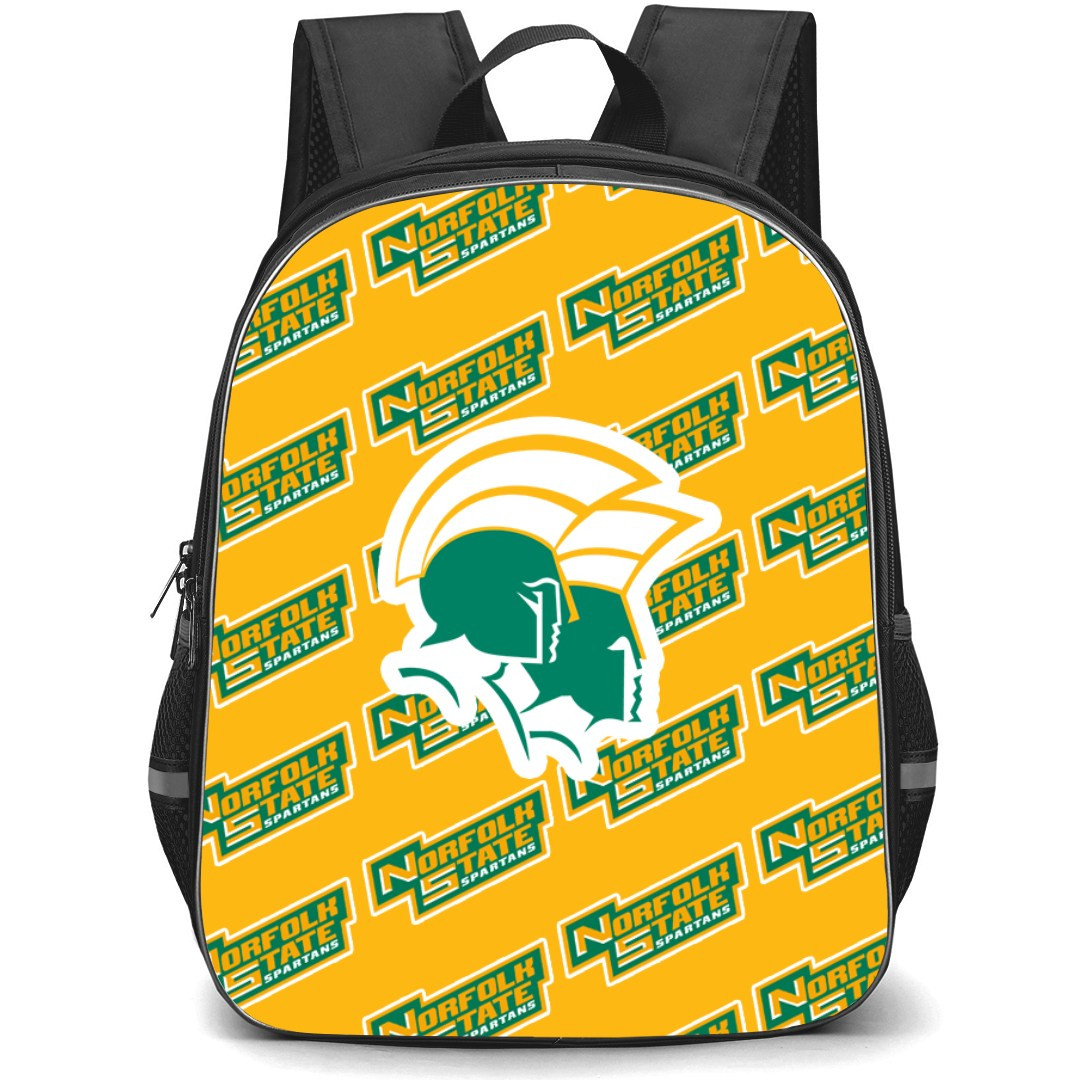 Norfolk State Spartans Backpack StudentPack - Norfolk State University Spartans College Football Medley Monogram Wordmark