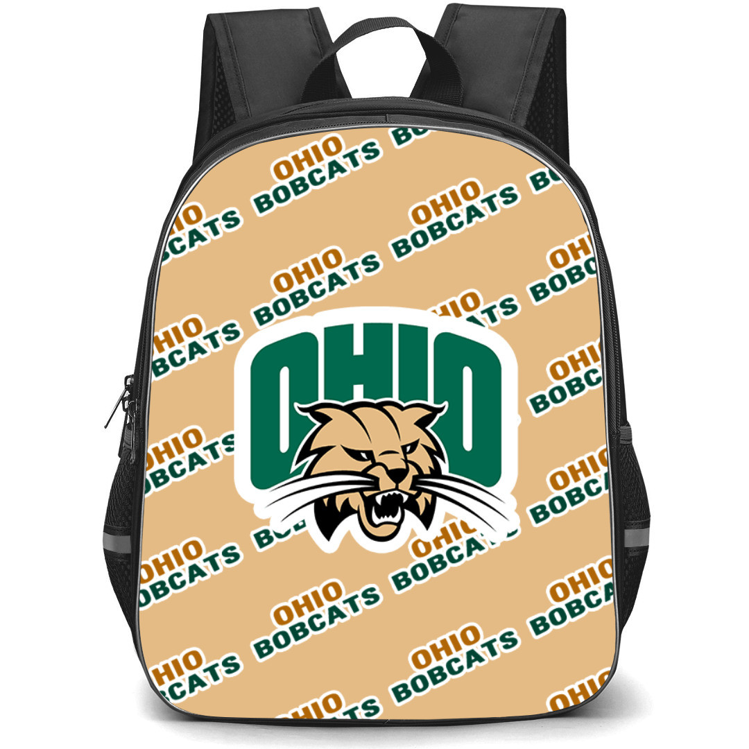 Ohio Bobcats Backpack StudentPack - Ohio Bobcats College Football Medley Monogram Wordmark