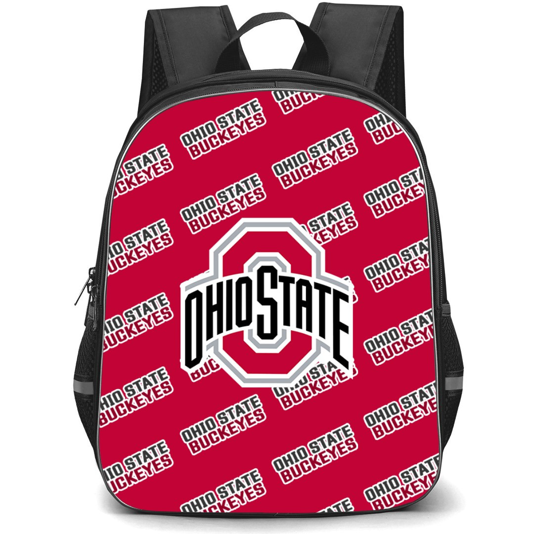 Ohio State Buckeyes Backpack StudentPack - Ohio State Buckeyes College Football Medley Monogram Wordmark